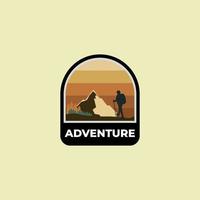 Adventure Badge logo vector Design illustration