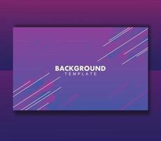 Purple abstract background design template vector