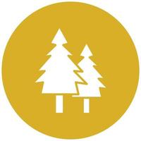 Pine Tree Icon Style vector