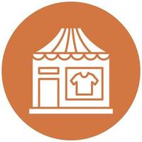 Clothing Store Icon Style vector