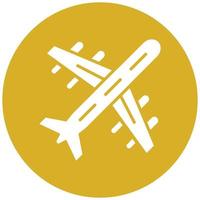 estilo de icono de avión vector