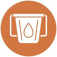 Water Bucket Icon Style vector