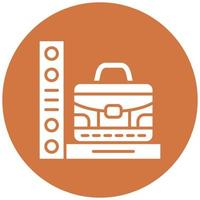 Luggage Scan Icon Style vector