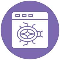 Website Bug Icon Style vector