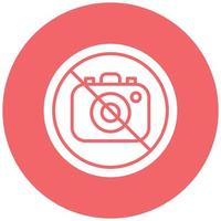 No Camera Icon Style vector