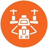 Drone Delivery Icon Style vector