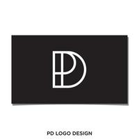 vector de diseño de logotipo pd o dp