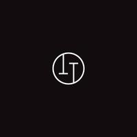 TT INITIAL LOGO DESIGN VECTOR