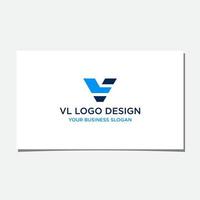 VL INITIAL LOGO DESIGN VECTOR