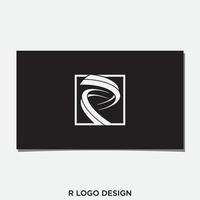 diseño dinámico del logotipo del vector r