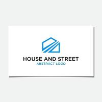 HOUSE AND STREET ABSTRACT LOGO vector