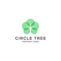 TREE NEGATIVE SPACE LOGO DESIGN VECTOR