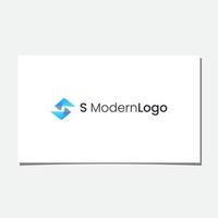 vector de diseño de logotipo moderno s