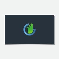 vector de diseño de logotipo de diagrama de barra g