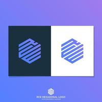 RCE HEXAGONAL LOGO DESIGN VECTOR