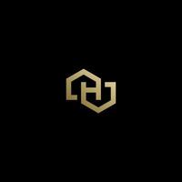 LUXURY HOUSE LOGO WITH LETTER H vector
