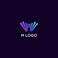 m explotar vector de diseño de logotipo