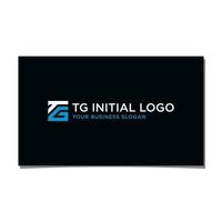 TG INITIAL LOGO DESIGN VECTOR