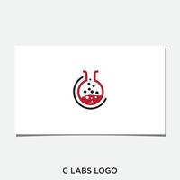 C LABS INITIAL LOGO DESIGN VECTOR