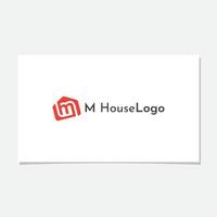 FUN HOME LOGO DESIGN WITH M INITIAL vector