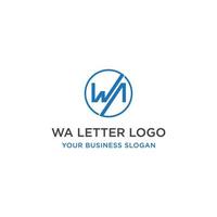 vector de diseño de logotipo wa up