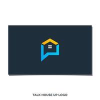 TALK HOUSE UP LOGO DESIGN. vector