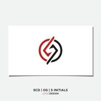 S IN CIRCLE LOGO DESIGN VECTOR