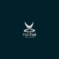 FISH TAIL LOGO DESIGN VECTOR