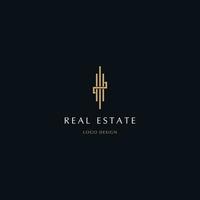 LUXURY LOGO FOR REAL ESTATE vector