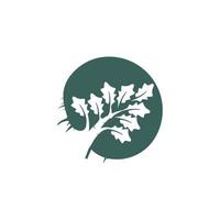 OAK BRANCH LOGO DESIGN VECTOR