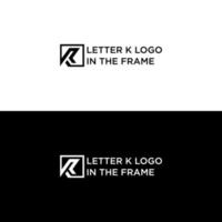 K INITIAL LOGO DESIGN VECTOR