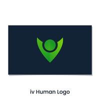 vector de diseño de logotipo humano iv