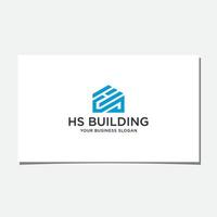 HS BUILDING LOGO DESIGN VECTOR