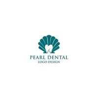 vector de diseño de logotipo dental festoneado