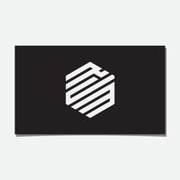 RCM HEXAGONAL LOGO DESIGN VECTOR