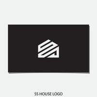 SS HOUSE LOGO DESIGN VECTOR