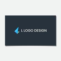 L MODERN LOGO DESIGN VECTOR