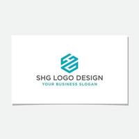 SHG HEXAGON LOGO DESIGN VECTOR