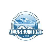 vector del logotipo del emblema de la casa de alaska