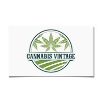 diseño de logotipo de marihuana y granjas vector