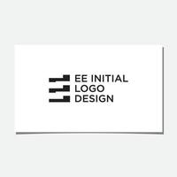 EE INITIAL LOGO DESIGN VECTOR