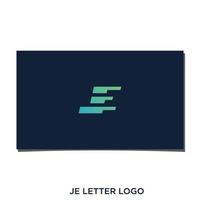 JE FAST LOGO DESIGN VECTOR