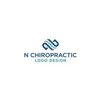 N SPINE LOGO DESIGN VECTOR