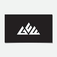 GCW,GUE,GUW MOUNTAIN LOGO DESIGN VECTOR