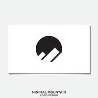 NEGATIVE SPACE MOUNTAIN LOGO DESIGN vector