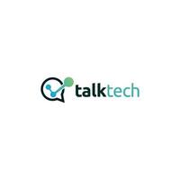 technology conversation logo design vector