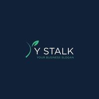 Y STALK LOGO DESIGN VECTOR