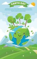 Celebrate Earth Day Poster Concept vector