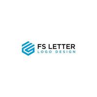 FS HEXAGON LOGO DESIGN VECTOR