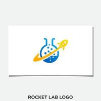 vector de diseño de logotipo de laboratorios de cohetes